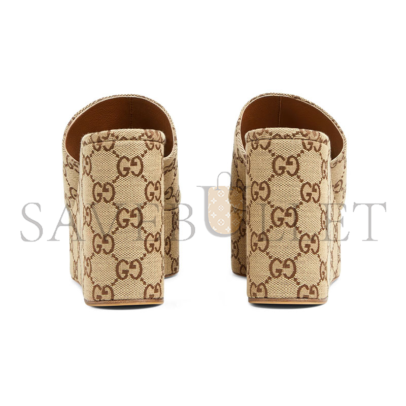 GUCCI WOMEN'S WEDGE SANDAL WITH HORSEBIT 816328 GUCCI WOMEN'S WEDGE SANDAL WITH HORSEBIT 816328